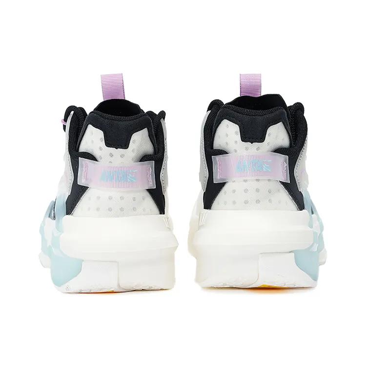 Anta Bastard 3 Abrasion Resistant Slip Resistant Low top Skateboard Shoes Women's White Black Blue (Unisex) Casual Shoes 122138081 4