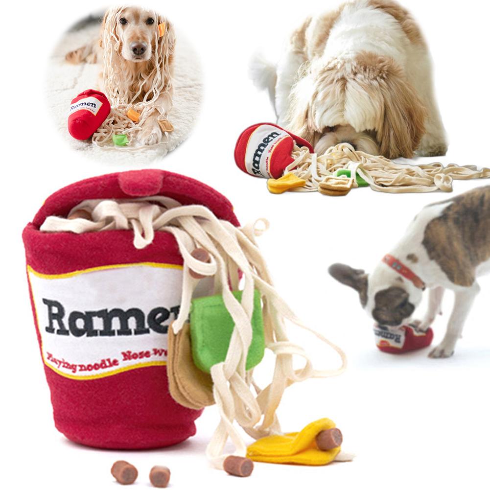 Nudelform Auslaufendes Futterspielzeug Leckerli-ausgebende Spielzeuge Interaktives Enrichment-Spielzeug Hundenasen-Puzzle-Spielzeug für kleine bis mittelgroße Hunde