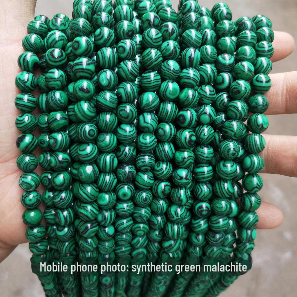 Kolorowe syntetyczne malachitowe luźne koraliki do samodzielnego wyrobu biżuterii