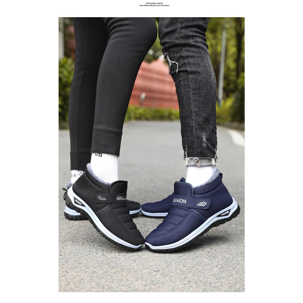 Cotton Shoes Women's Winter Snow Boots Velcro Women's Boots with Thick Fleece Short Boots for Warmth Outdoor Cotton Boots