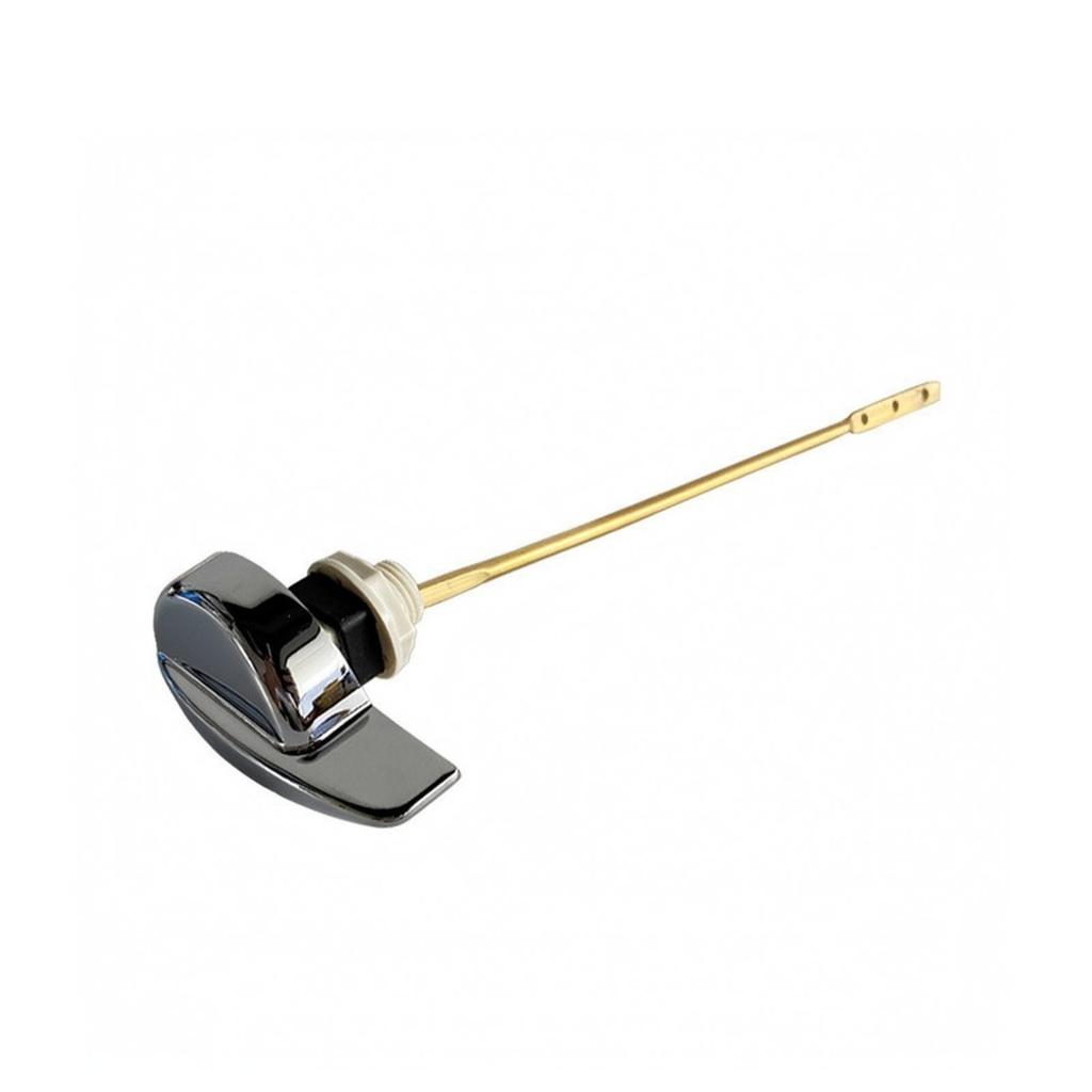Toilet Flush Handle | Polished Chrome Finish, Tank Lever with Metal Rod,