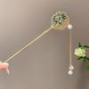 Retro Chinese Style Tassel Hair Clip For Women Hair Stick Pins Flower Handmade Hairpins Charm Jewelry Accessories Hair Ornaments