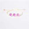b22 Multicolored Creativity Glass Dried Exquisite Cherry Blossoms Hand-made Dried Flower Bracelets Multiple Flower Weave Jewelry
