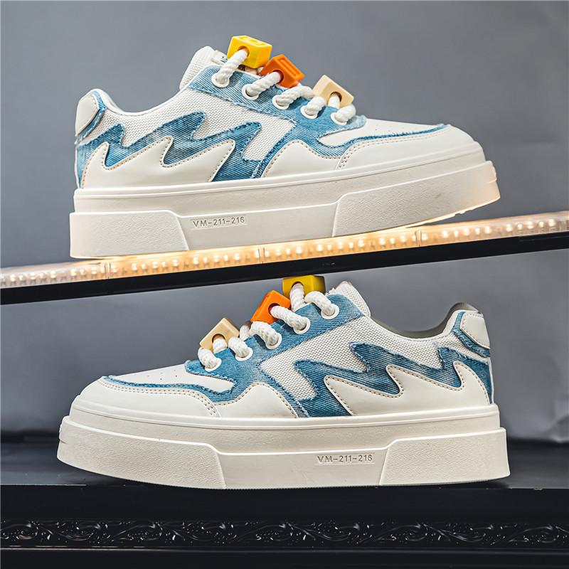 39-44 Nowe Outdoorowe Białe Buty Męskie Sneakersy Casualowe Luksusowe Designerskie Tênis Masculino Buty na Platformie dla Chłopca Odporne na Zużycie