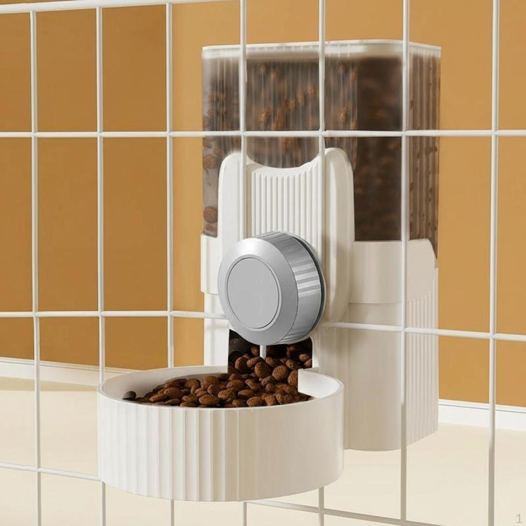 Dog Hanging Automatic Water Dispenser, Large Capacity Feeder, Enclosure Pet Bowl Pink Feeder