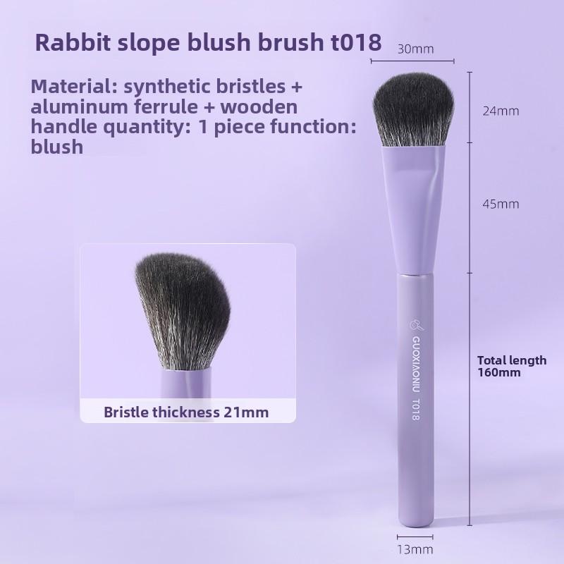 

GUOXIAONIU Single Flat Round Tube Foundation Brush With Box Powder Blush Concealer Makeup Brush Skin-friendly Makeup Tool фиолетовый