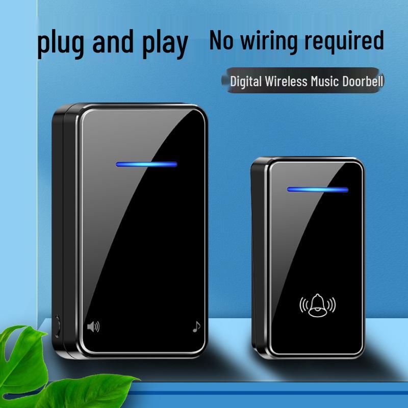 Wireless Doorbell with Ultra-long Range & Flashing Light - Smart Remote Control for Home & Elderly Use