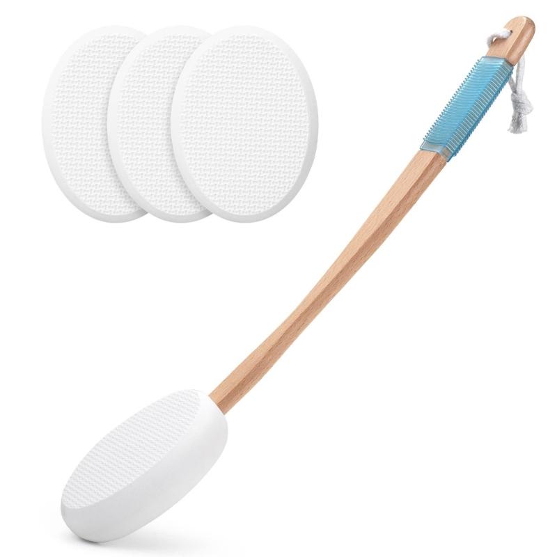 

Gentle Body Exfoliator Brush With Slip proof Handle For Effective Dead Cell Removal In Shower Body Scrubber 1