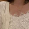Women and Jewelry Wedding Banquet Party Couple Delicate Microinlaid Tulip Necklace High Sense Collar Chain Fashion Neckchain