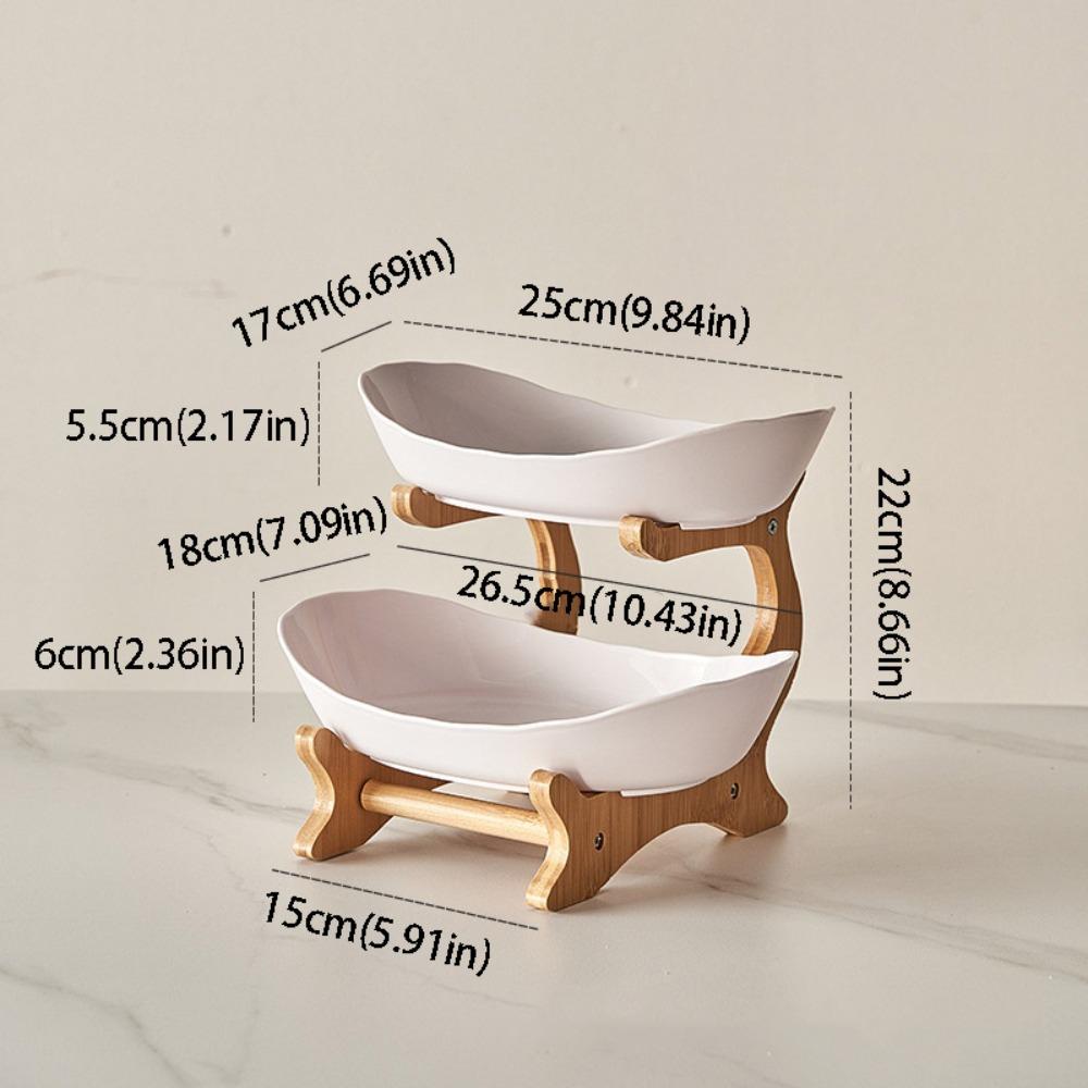 Modern Style Fruit Plate Plastic Material Candy Dish Cake Stand Cake Stand  Snack Serving