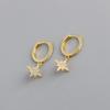 New Arrival Double Chains Long Tassel Drop Earrings For Women Korean Stainless Steel Zircon Hanging Earring Piercing Jewelry