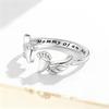 Graceful Angel Wing Shaped Rings With Flexible Sizing Option Crafted From Copper For Long Time Beauty