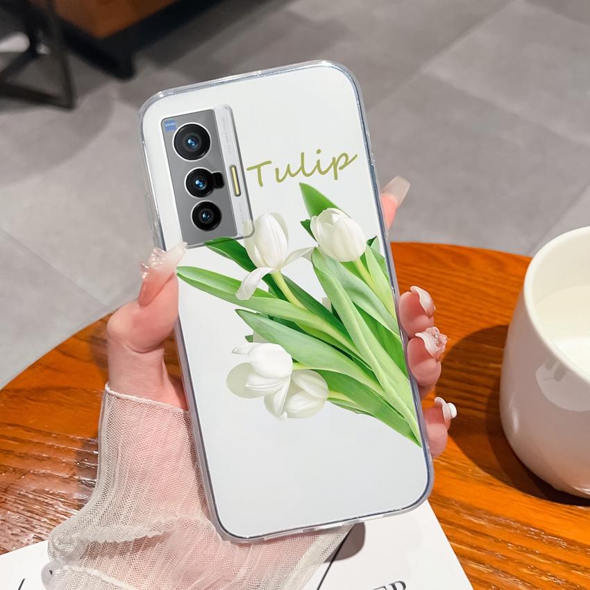 Phone Shell For Vivo X200S X21 X60 X70 X80 Pro Plus X27 Cute Cartoon Bears Patterns Luxury Transparent Soft TPU Lens Protection Covers For Vivo Casing