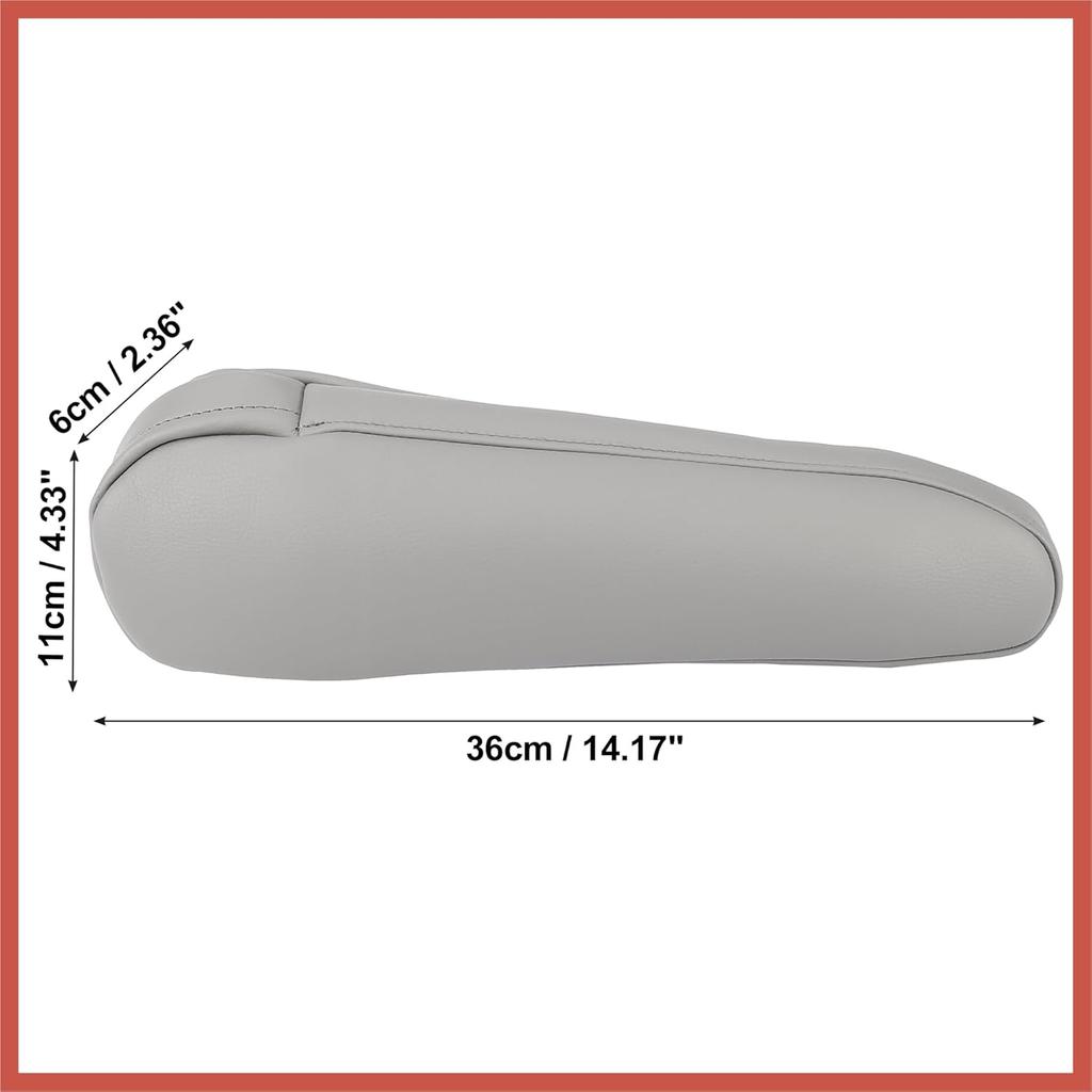 ACROPIX 1 Pair Car Front Seat Armrest Cover Replacement Microfiber Leather Gray for Toyota Sienna 2011-2017 Car Parts