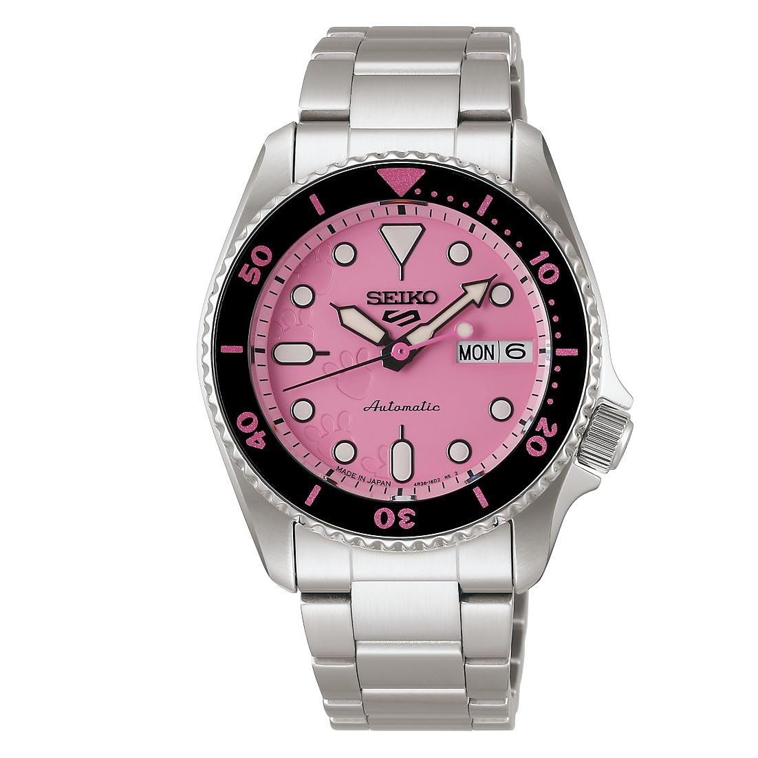 

Годинник Seiko 5 Sports Колаборація PINK PANTHER Лімітована серія Механічний Автоматичний Ручний SBSA321 (з намотуванням)