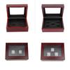Casket Jewelry Fashion Simple Exquisite Girls Ring Jewelry Porous Mahogany Set