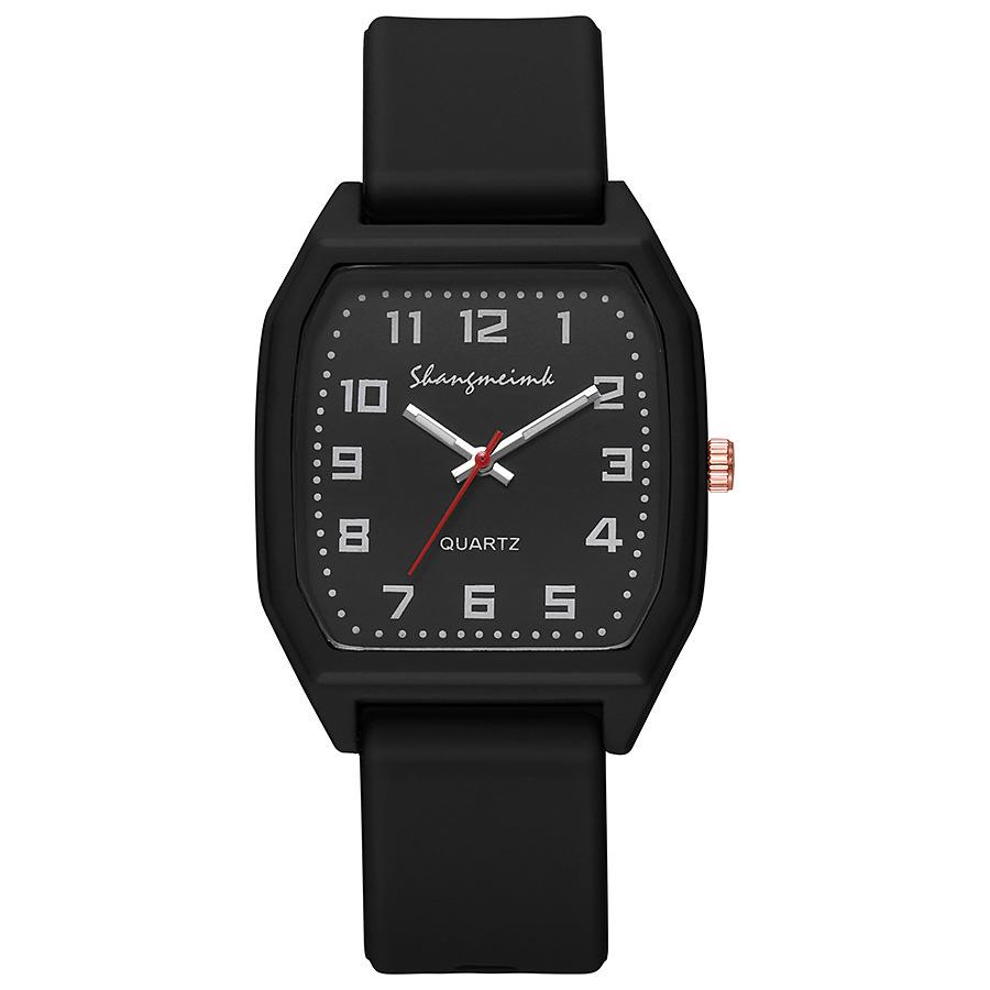 Fashion Sports Women Brand Watches Simple Rectangle Numbers Ladies Quartz Watch Casual Silicone Strap Dress Gift Wristwatches