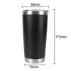 Insulated Leakproof Vacuum With Lids Stainless Steel Tumbler Thermal Mug Beer Cups Water Bottle 20oz