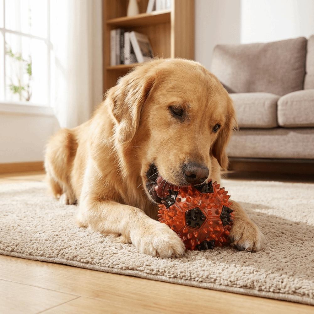 Colorful Dog Chew Ball Bite Resistant Pet Chew Toy Funny Interactive Dog Toy Outdoor Play