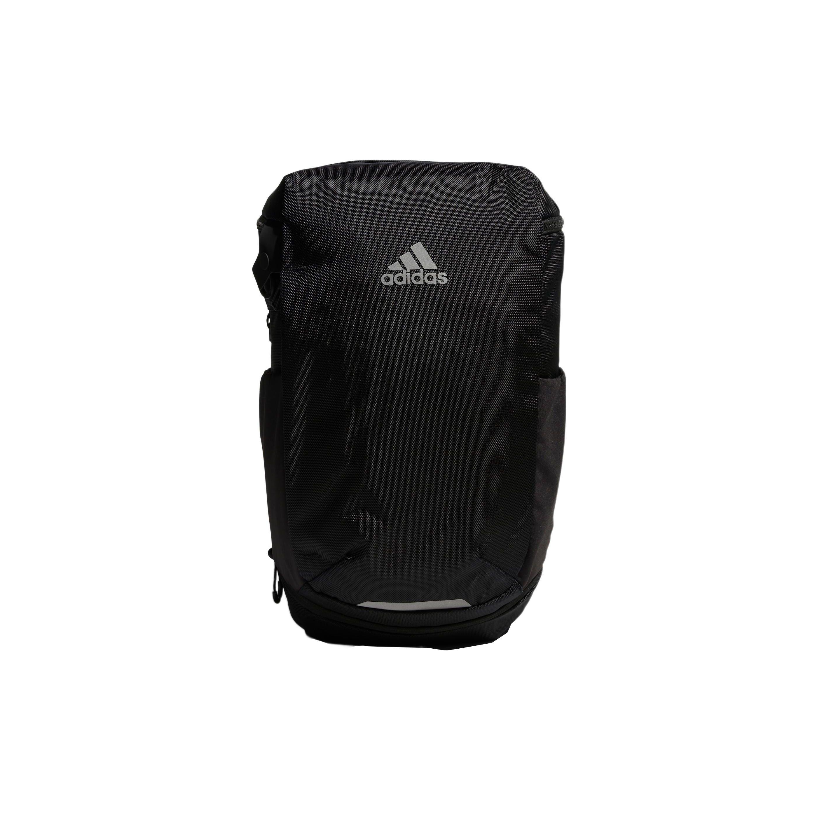 Adidas Kids J Op/Syst Sports Casual Solid Color Simple Logo Zipper Backpack Men Backpack Black HN6683 Black