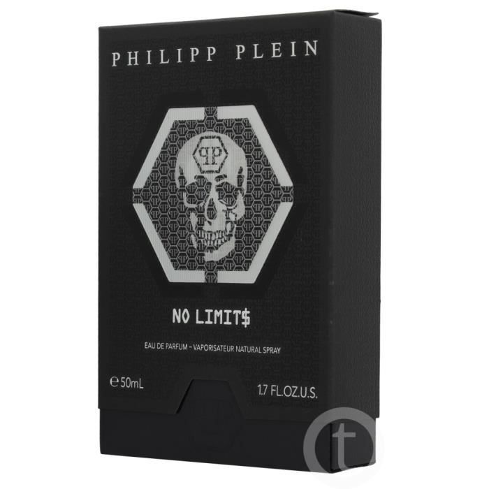 Philip Plein Eau De Parfum No Limit$ Mens 50 Ml Spicy Black
