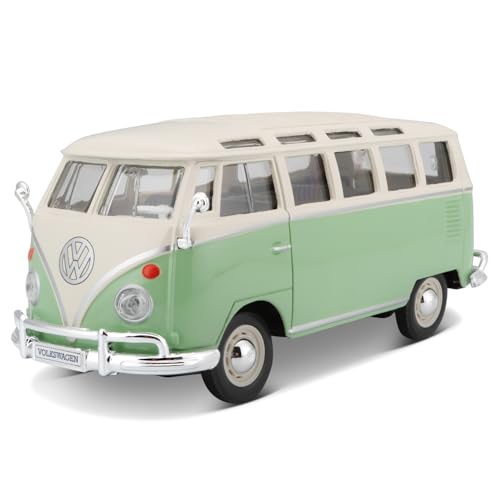 Maisto Масштаб 1/25 Volkswagen Type 2 Bus Samba Green / Литая модель автомобиля, Готовая модель, 31956 GN