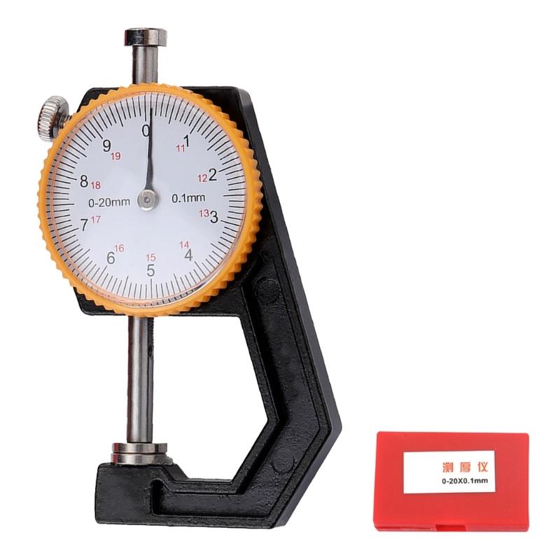 Manual Thickness Measuring Instrument Tester 0-20mm Dials Gauge for Technicians Workshop Engineering with 0.1mm Accuracy 1