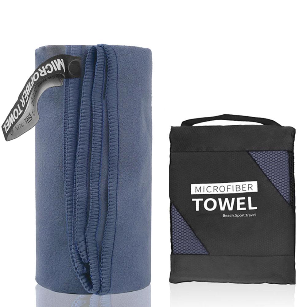 Toalha Esportiva Secagem Rápida Microfibra Super Absorvente Leve Academia Praia Para Fitness Natação Viagem Portátil Bolsa de Rede Multi