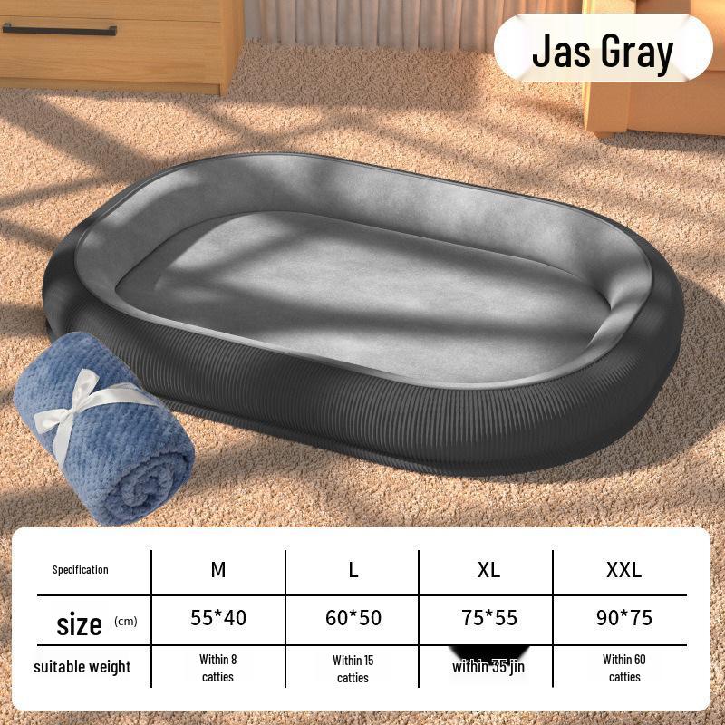 Cama Lavável Resistente a Rasgos para Cães e Gatos - Todas as Estações, Quente, para Animais de Estimação de Pequeno a Grande Porte