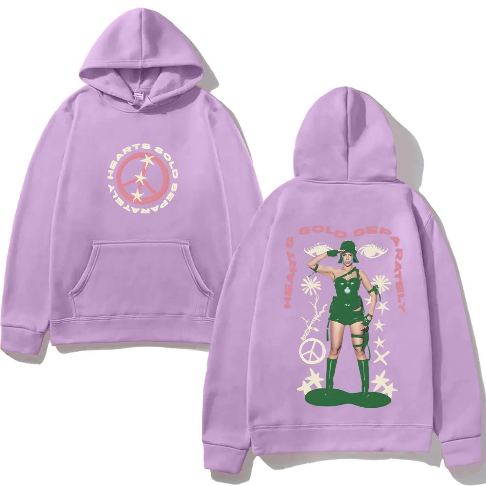 Felpa con cappuccio Mariah the Scientist Peace Hip Hop per Autunno/Inverno Alta Qualità Comoda Ampia Comoda Felpe Abbigliamento in Pile