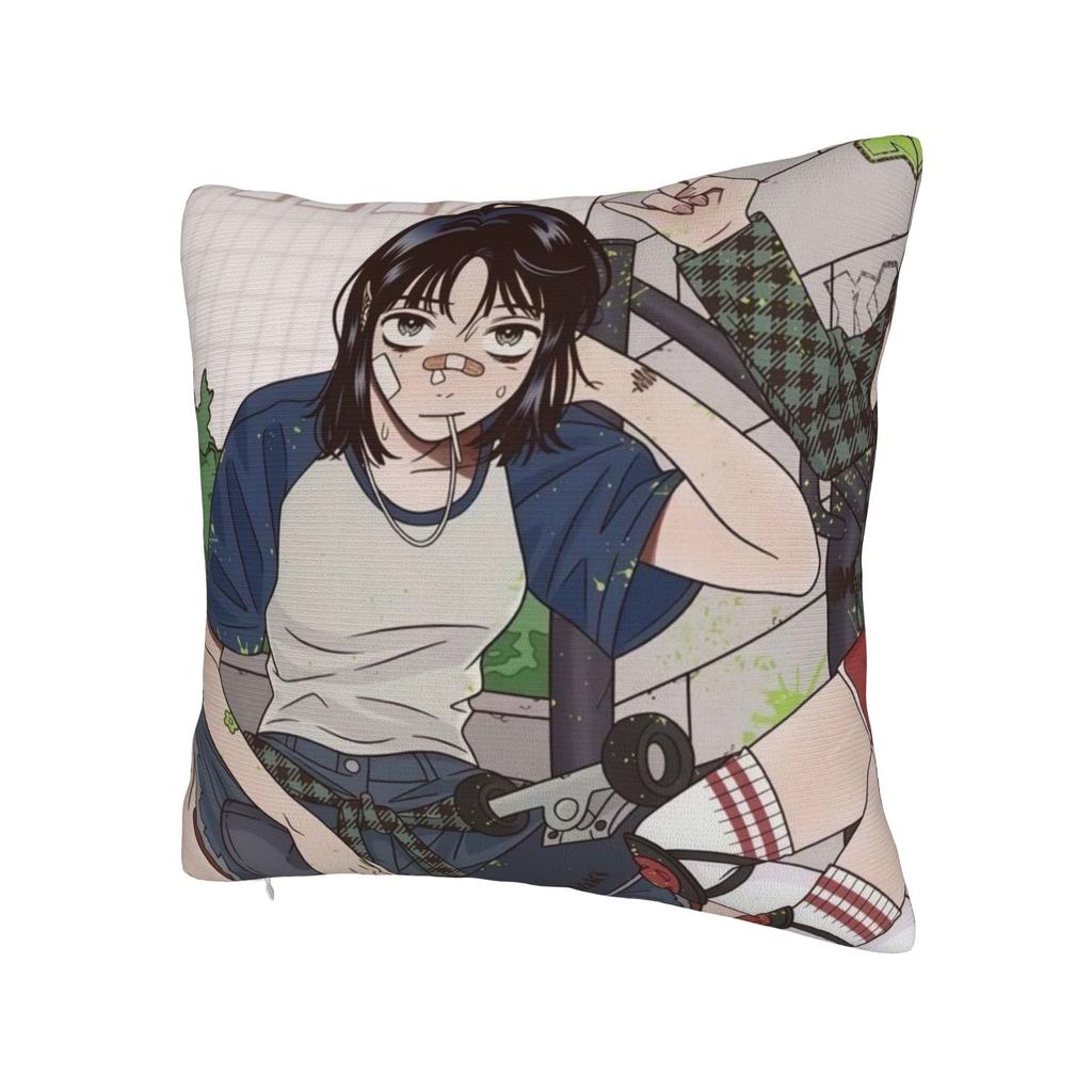 Mitsuki Koga Aya Green Yuri Pillow Cover Fashion Pillow Case For Sofa Bedroom Home Decor Design Pillowcases Gift