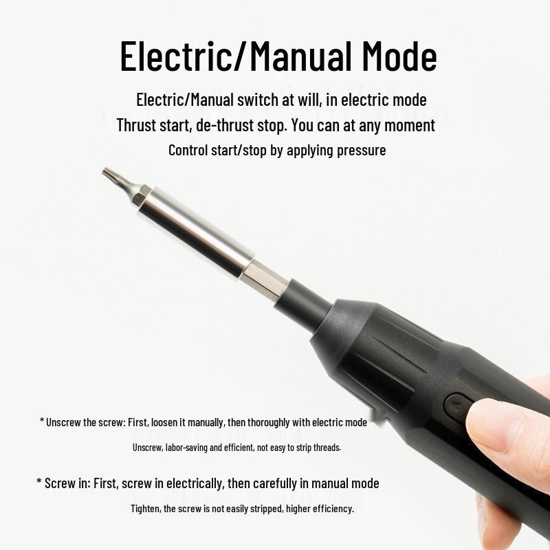 Compact All-in-One Electric & Manual Screwdriver Set for Beginners