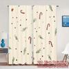 2pcs,Curtains Christmas Branch Candy (3) Modern Pattern Curtains Polyester Curtains Festive for Bedroom, Living Room, Office