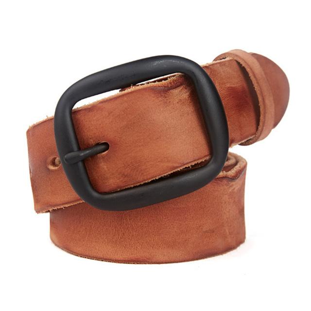

Мужские индивидуальные ремни высшего качества из натуральной коровьей кожи в стиле вестерн, ретро, ​​из коровьей кожи для мужчин 105CM коричневый