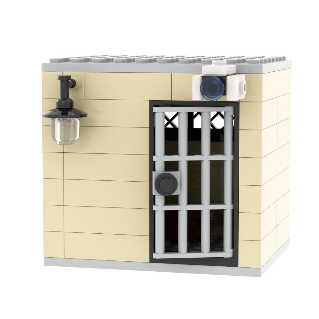 Jail Prison Cell Police Thief Building Blocks Toy Collection Kids Assembly Classic Brick Souvenir Decoration