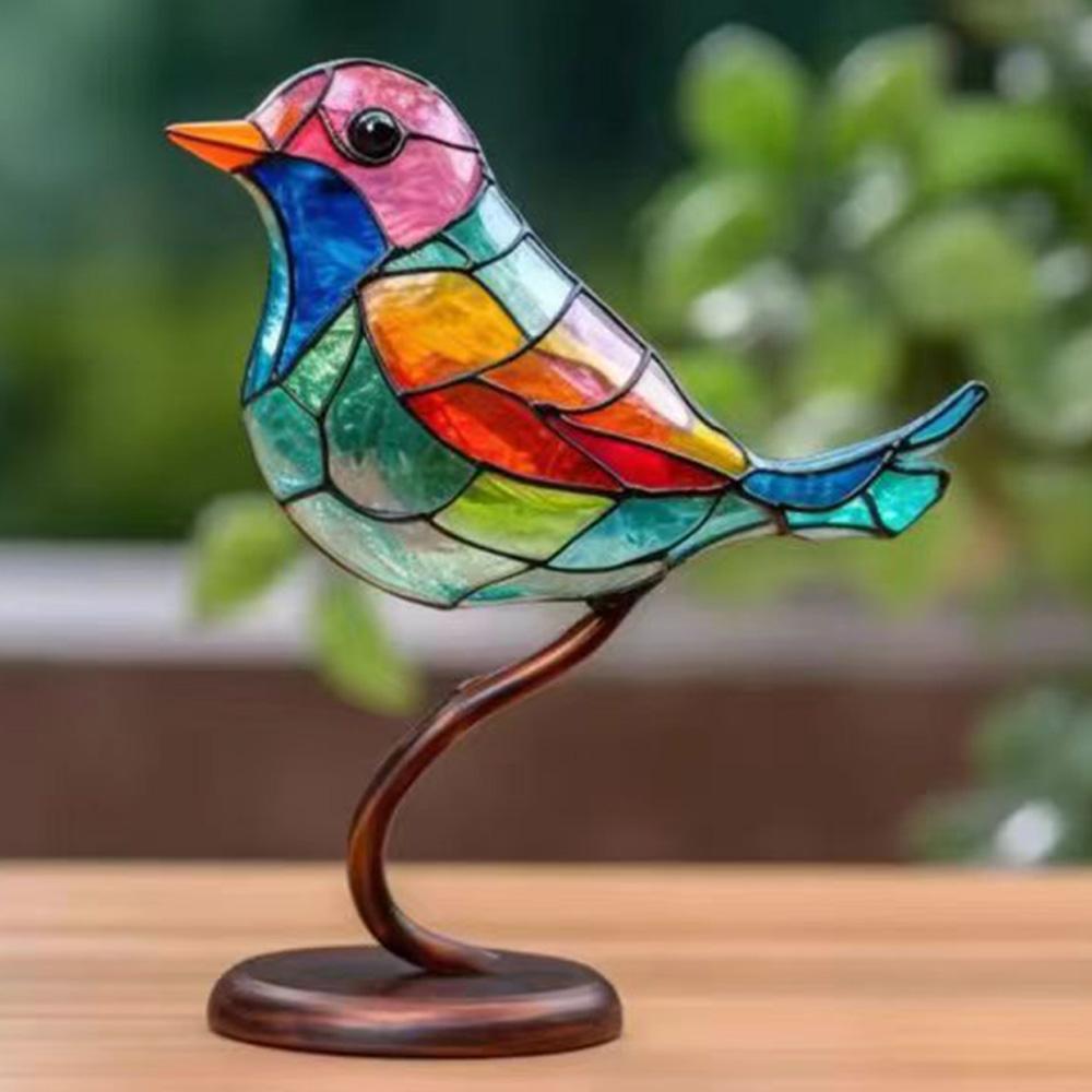 Acrylic Hummingbird Bird Wall Artwork Decor for Home Garden Decorative Outdoor Statues Sculptures Miniatures Ornaments Bedroom