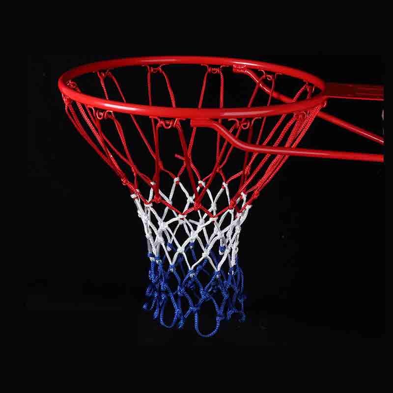 WEZHO Outdoor Polyester Nylon Tricolor Basketball Net (2-Pack)