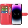 For iPhone 15 Pro Max Anti-Scratch Litchi Texture Phone Cover Wallet Flip PU Leather Phone Case