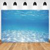 Realistic Sunlight Underwater Ocean Backdrop Deep Blue Seabed Design Infant Baby Portrait Studio Photography Background Supplies