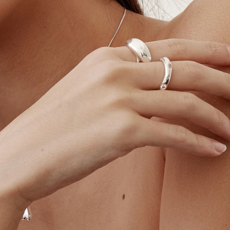 LAYERMOOD 23 Foil Ring-silver