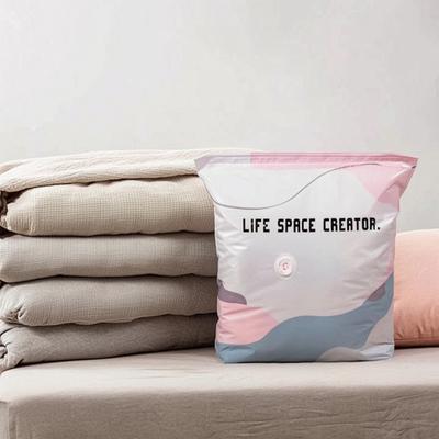Bolsa de Compresión al Vacío, Bolsas de Almacenamiento al Vacío sin Bomba para Ahorrar Espacio, Organizador Impermeable Reutilizable para Ropa Ropa de Cama