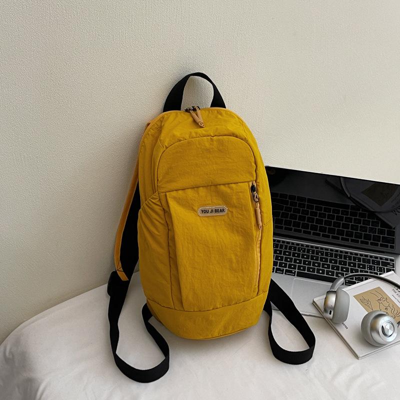 Schoolbag Man Walking Small Backpack Student Travel Bag Light Outdoor Small Backpack.