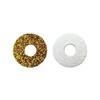 100pcs/bag 18mm Round Glitter Fabric Plastic 3D Comical Round Glitter Toy Eyes