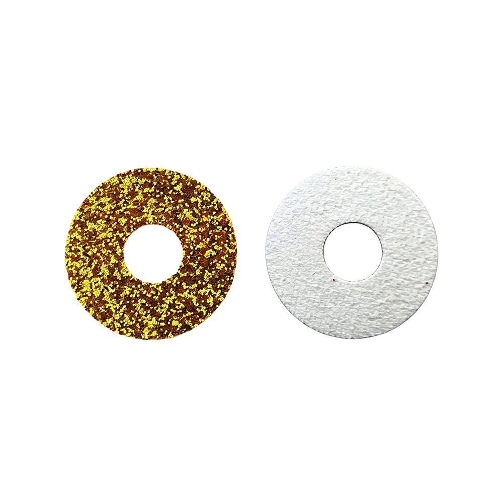 100pcs/bag 18mm Round Glitter Fabric Plastic 3D Comical Round Glitter Toy Eyes