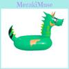 Thick Pvc Inflatable Adult Green Dinosaur Swim Ring With Colorful Pattern