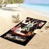 Name Custom Elvis Poster Print Beach Towel, Large Soft Quick Dry Towel for Beach Camping Swimming