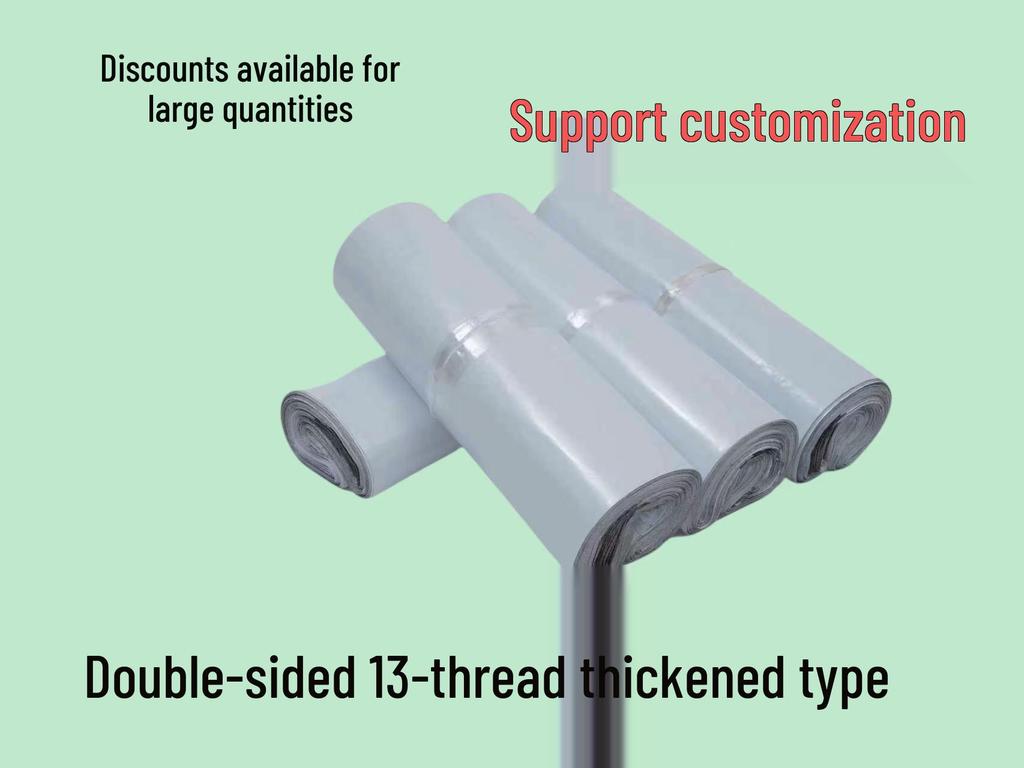 Black & White Waterproof Express Bags for E-commerce Logistics - Gray Clothing Packaging