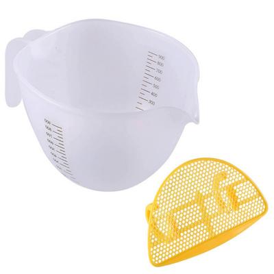 Cana de Amestecat pentru Copt în Bucătărie Plastic Detașabil Accesorii pentru Filtrarea Spumei Pentru Uz Casnic Patiserie Prăjituri Copt Cană de Măsurat de Înaltă Precizie