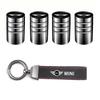 Car Tire Wheel Valve Caps Cover/Car Key Chain Ring Keychain For Mini Cooper JCW Works Cabrio F54 F55 F56 F57 F60 R50 R52 R53 R55 TC1