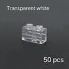 DIY 50pcs bulk small particle building block wall brick foundation accessories 1x2 double wall brick scene construction 98283